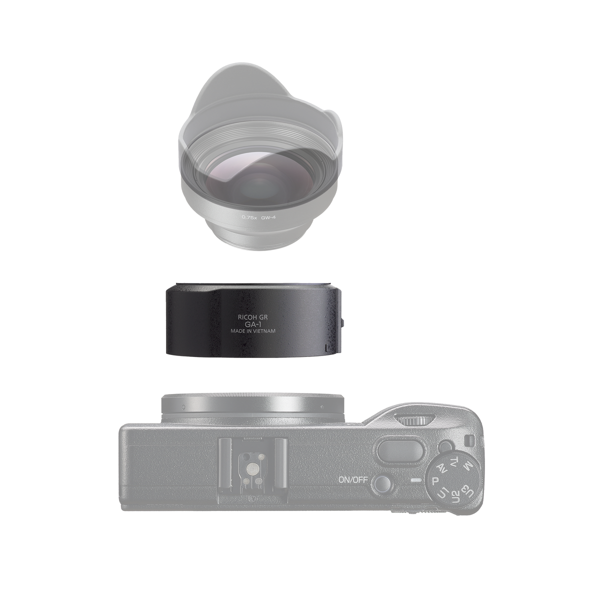 Ricoh GR III ＋ GA-1 Ricoh Lens Adapter GA-1 for RICOH GR III(Used with Ricoh GW-4